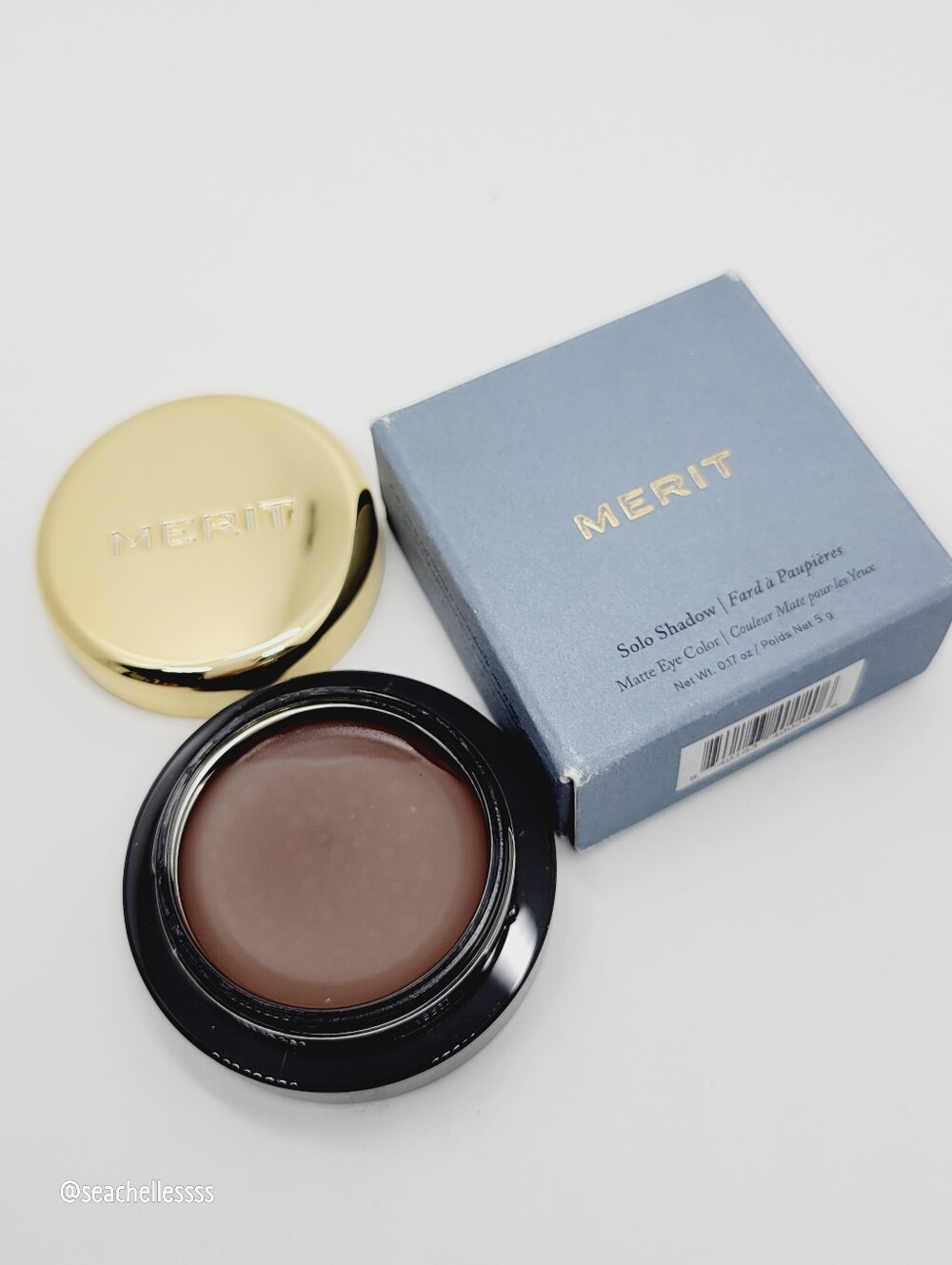 Brun Merit Solo Shadow Matte Cream Eyeshadow Deep Brown Brand New In Box